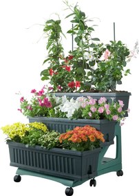 BAMA súprava kvetináčov ORTO DI VR, zelená