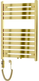 Mexen Uran, elektrické vykurovacie teleso 800x600 mm + vykurovacia tyč 300 W, zlatá lesklá, W105-0800-600-2300-50