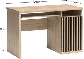 Pracovný stôl KOLI C-19, dub artisan