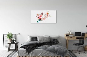 Obraz canvas Farebné motýle poznámky 140x70 cm