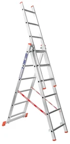Hliníkový trojdielny výsuvný rebrík VENBOS HOBBY, 3x6 priečok, 3,65 m