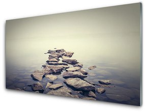 Obraz na skle Kamene voda príroda 120x60 cm