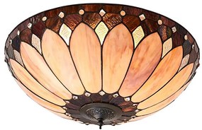 Endon 63973 - Stropné svietidlo Tiffany BROOKLYN 2xE14/60W/230V priemer 50 cm