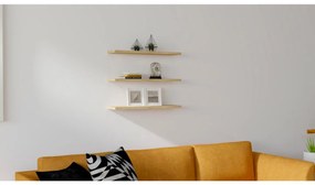 SADA 3x Nástenná polica BOSS béžová