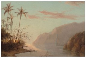 Obraz - Camille Pissarro, A creek in st. Thomas (Virgin Islands), reprodukcia (90x60 cm)