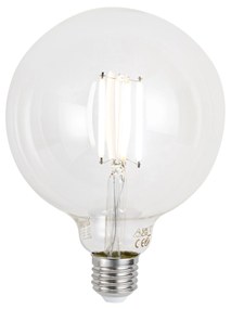 Stmievateľná LED žiarovka E27 G125 číra 7W 806lm 2700-6500K