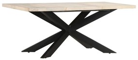 Jedálenský stôl 180x90x76 cm bielený mangovníkový masív 285964