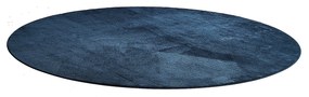 Okrúhly koberec ROBIN, Ø 3500 mm, tmavomodrý