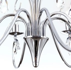 Orion LU 1658/8 - Krištáľový luster na reťazi ALESSIA 8xE14/40W/230V lesklý chróm