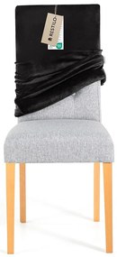 Restilo Napínací poťah na stoličku Sento čierna, 48 x 48 x 58 + 10 cm