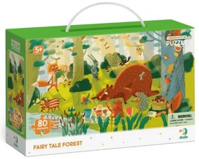 Dodo Puzzle s hľadaním obrázkov Rozprávkový les, 80 dielikov