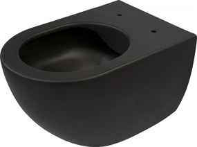 Deante Závesná WC misa bez príruby Peonia - CDE NZPW, bez sedadla, čierna