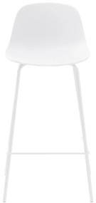 Biela plastová barová stolička 92,5 cm Whitby – Unique Furniture