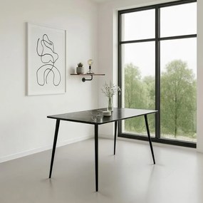 Jedálenský stôl AVENBERG MONTE 140 čierny