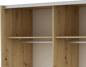 Šatníková skriňa Carlos 150/61 2D, dub artisan, 150 cm