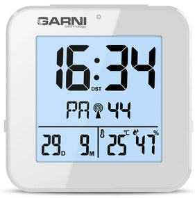 GARNI technology Digitálny budík s meraním vnútornej teploty a vlhkosti GARNI 138W