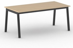 Kancelársky pracovný stôl PRIMO BASIC, čierna podnož, 1800 x 900 mm, buk