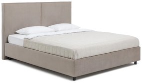 Čalúnená dvojlôžková posteľ taupe s úložným priestorom s roštom 180x200 cm Myra Bold – Bonami Selection
