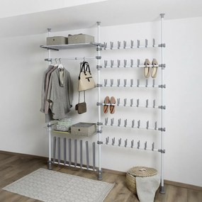 Wenko Set 2 teleskopických horizontálnych tyčí Herkules, biela