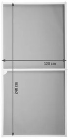 Livarno home Posuvné dvere so sieťkou proti hmyzu, 120 x 240 cm (biela)  (100372997)