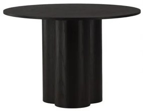 OLIVIA okrúhly jedálenský stôl Čierna