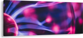 Abstraktný fialový obraz (120x50 cm)