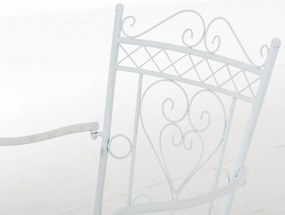 Kovová stolička Sheela s područkami (SET 2 ks) - Biela