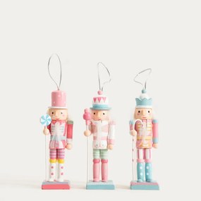 Závesná vianočná dekorácia NUTCRACKER FAIRYTALE luskáčik 754425 (3 ks)