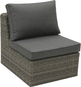 DEOKORK Ratanová modulová zostava BORNEO LUXURY pre 5 osôb (sivá)