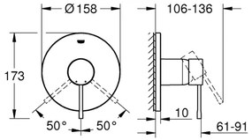 GROHE 24057001 - Sprchová batéria ESSENCE v lesklom chróme