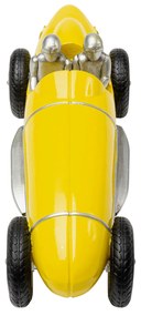 Racing Car dekorácia žltá 9 cm