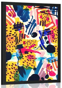 Plagát pop art abstrakcia - 30x45 black