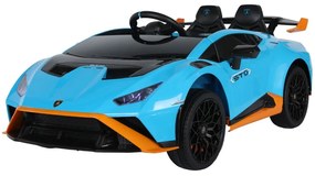 LEAN CARS Elektrická autíčko Lamborghini STO - Drift - modré - 2x45W- BATÉRIA - 24V 4,5Ah - 2024
