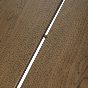 Jedálenský stôl 220x90 cm HT-T1822 WAL orech / čierne nohy
