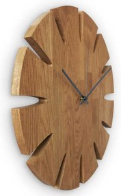 Drevené hodiny luxusný dizajn s prírodným spracovaním | SENTOP MAS014-AMBER