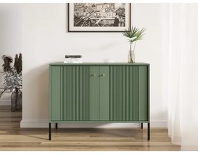 Komoda LUE zelená/čierna