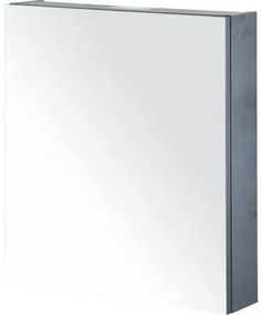 Zrkadlová skrinka Sanox 60 x 13 x 65 cm betón antracitovo sivá 1 dvierka