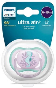 Dojčenský cumlík Ultra air  Avent 6- 18 mesiacov - 1 ks morský koník, vel. 6-18 m