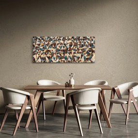 Obraz z trojuholníkov (120x50 cm)