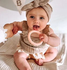 Silikónové hryzátko / jahodový krém