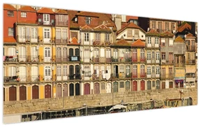 Obraz - Nábrežná štvrť, Portugalsko (120x50 cm)