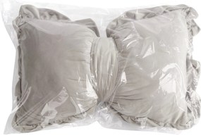 DEKORAČNÝ VANKÚŠ KOKARDA2 45X55 CM BÉŽOVÁ