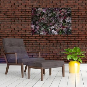 Obraz - Kvetinový múr (90x60 cm)