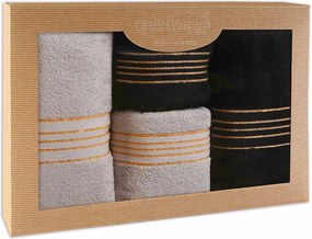 BAVLNENÉ UTERÁKY TIWANO SADA 2 KS 50X90 CM, 2 KS 70X140 CM VIACFAREBNÁ