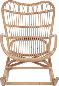 Ratanové hojdacie kreslo Rocking prierodne - 110 × 66 × 93 cm