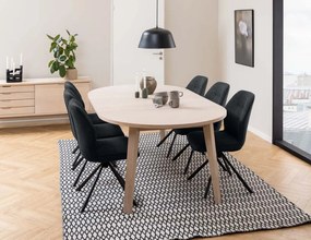 Rozkládací jídelní stůl A-line 120/220 cm bělený dub