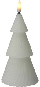 LED Sviečka Stromček biela, 1x LED, 8,5 x 15 cm, 2x AA