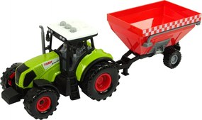LEAN Toys Sada troch traktorov s prívesmi a postrekovačom, farma