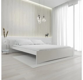 Posteľ IKAROS 160 x 200 cm, biela Rošt: S latkovým roštom, Matrac: Bez matraca