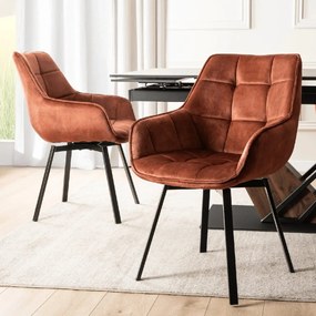 PROXIMA.store - Otočné jedálenské kreslo LUNA FARBA: oranžová